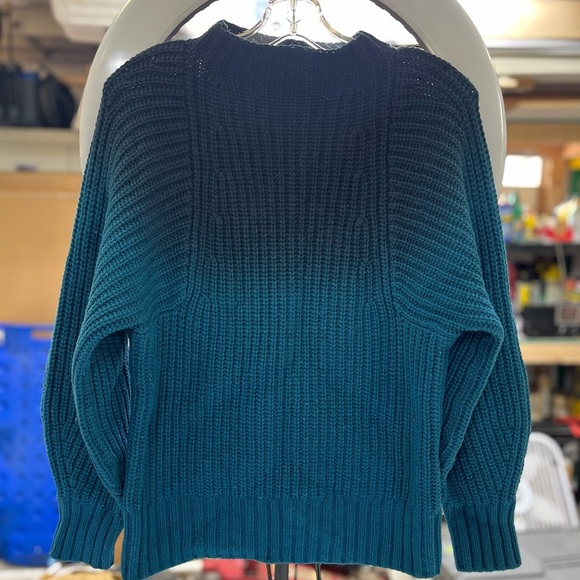 Equipment Ombre Karilena Sweater Black/Blue Wool Knit - Picture 8 of 16